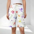 thumbnail image 2 of Otvok Womens Casual Home Shorts with Elastic Waistband Drawstring and Side Pockets, 2 of 6