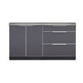 thumbnail image 1 of NewAge Products Outdoor Kitchen Aluminum 3 Piece Cabinet Set with Countertops, 1 of 11