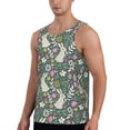 thumbnail image 2 of Haiem Retro Bunny Floral Men Workout Tank Top Gym Bodybuilding Sleeveless Muscle T Shirts Athletic Tank Breathable Workout Shirt-4X-Large, 2 of 9