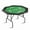 Green Steel Cup, variant on TEQIN Foldable Poker Table,8 Players Octagon Texas Holdem Poker Table with Collapsible Legs,Folding Game Table for Casino Leisure Game, Blackjack, Easy Assembly