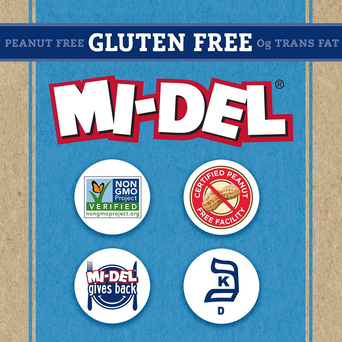 Mi-Del Arrowroot Animal Cookies Gluten Free - 8 oz Pack of 2