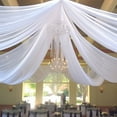 thumbnail image 4 of Mictong Wedding Arch Drapes Set, size 314.97 * 63 inches, wedding arch background curtain, suitable for wedding arch decoration, wedding ceremony decoration, 3 pieces, flesh pink, 4 of 4