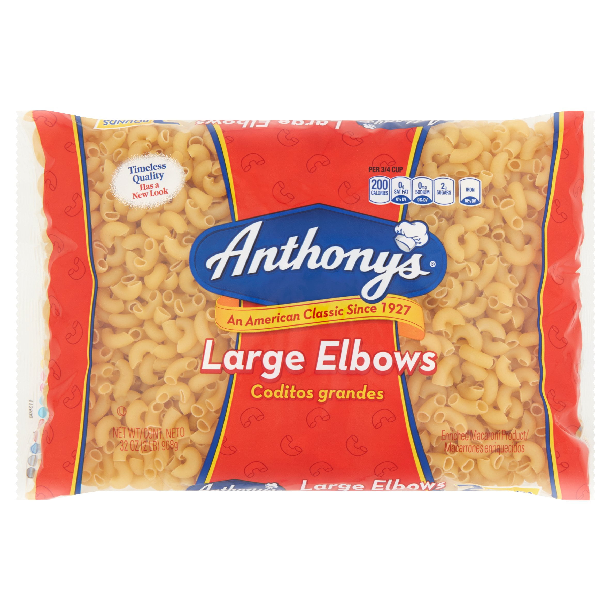 Anthony's Large Elbows Pasta, 12 oz