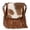 Brown-D, variant on Montana West Small Genuine Leather Crossbody Purse for Women Western Fringe Tassel Bag with Floral Tooled Flap, Black