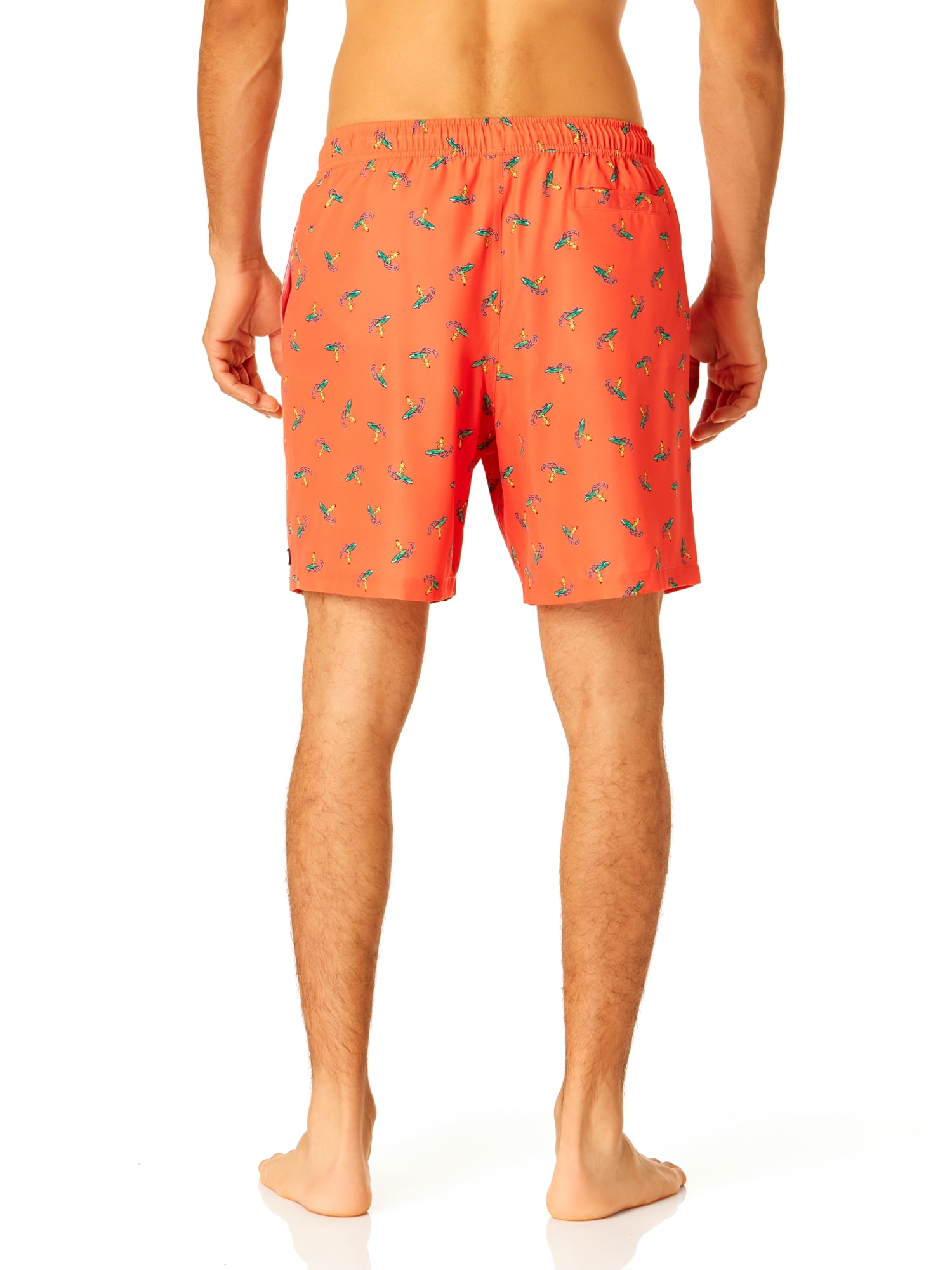 Rugged Shark Men's & Big Men's Swim Trunks, 7" Inseam, Sizes S-3XL