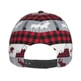 thumbnail image 4 of Baseball Cap, Buffalo Plaid Forest Trucker Hats Women Dad Hat for Workouts - Baseball hat Adjustable Size, 4 of 7