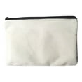 thumbnail image 2 of Blank Canvas Bag Zipper Pouch Makeup Bags Multi-Purpose Canvas Pencil Pouch with Sturdy Zipper for Makeup Cosmetic Toiletry Sch ool Stationary Storage Black 1Pcs, 2 of 4