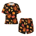 thumbnail image 4 of Picia Thanksgiving Turkey 1 Pajamas Sets for Women Soft Short-Sleeved Pjs with Lounge Shorts Two Piece Sleepwear-X-Large, 4 of 9