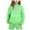 Green, variant on FAOWME Child Fashion Casual Heart Printed Long Sleeved Hooded Sweatshirt Hoodie Pullover Tops Pants Suit Dark Green 12-13 Years