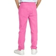 thumbnail image 5 of Gibobby Boys Cargo Pants Stretch Elastic Waist School Kids Twill Joggers(Hot Pink,5-6 Years), 5 of 5