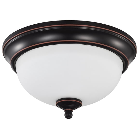62/1557-Nuvo Lighting-Center Lock - 19W LED Flush Mount In Traditional Style-6 Inches Tall and 10.88 Inches Wide