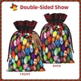 thumbnail image 2 of Naloa Easter Eggs2 Christmas Gift Bags Christmas Drawstring Gift Bags Christmas Trees Decorations Indoor Holiday Party Christmas Treat Bags-Black, 2 of 8