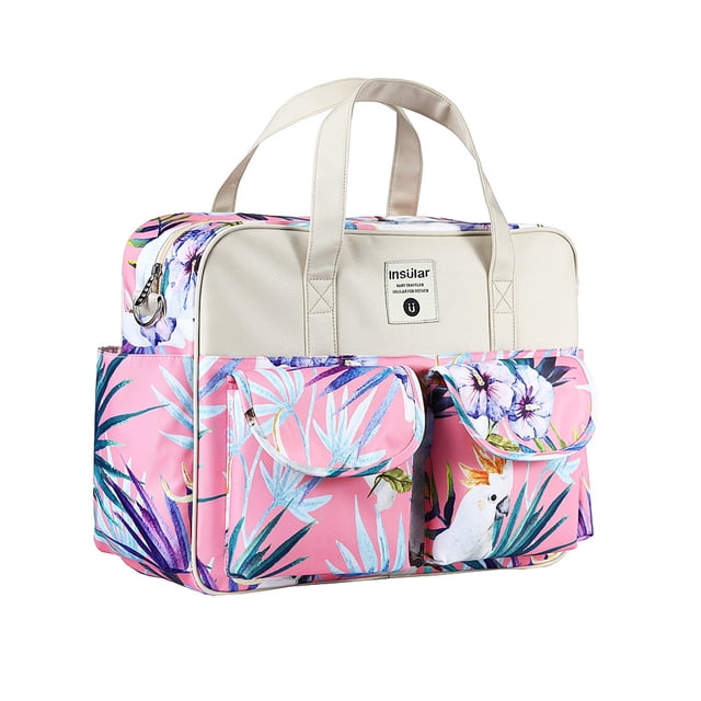Bolsa para pañales Bolsa de pañales portátil insular Bolsa de viaje Bolsa de momia para suplementos de necesidades para bebés recién nacidos insular Bolsa para pañales