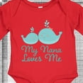 thumbnail image 4 of Inktastic My Nana Loves Me Boys or Girls Long Sleeve Baby Bodysuit, 4 of 5