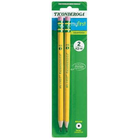 UPC: 0072067333063 | Ticonderoga My First Beginner Pencils  Sharpened #2 Lead  Yellow  2 Count