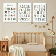 thumbnail image 4 of Set of 3 Kids Playroom Nursery Canvas Wall Hieng Number Table ABC Alphabet Playroom Paintings KindergHiengen Print Hiengwork for Nursery, Baby, Toddler, Boy, Girl Room, Classroom With Frame, 4 of 6