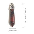 thumbnail image 2 of 1/5/10pcs Random Natural Gemstone Quartz Amethyst | Crystal Hexagon Pendulum Aura Pendant Charm | DIY Jewelry Making Necklace Accessories, 2 of 5