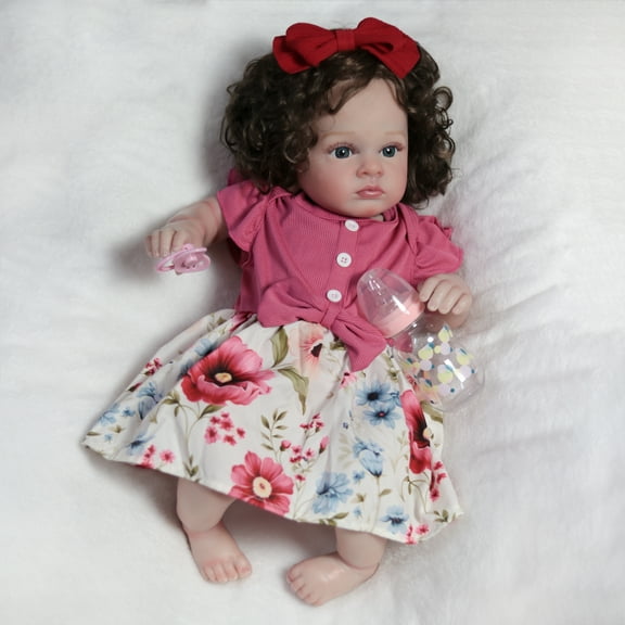 Reborn Baby Doll Vinyl Silicone Realistic Newborn Toddler Girl Doll Handmade Gifts
