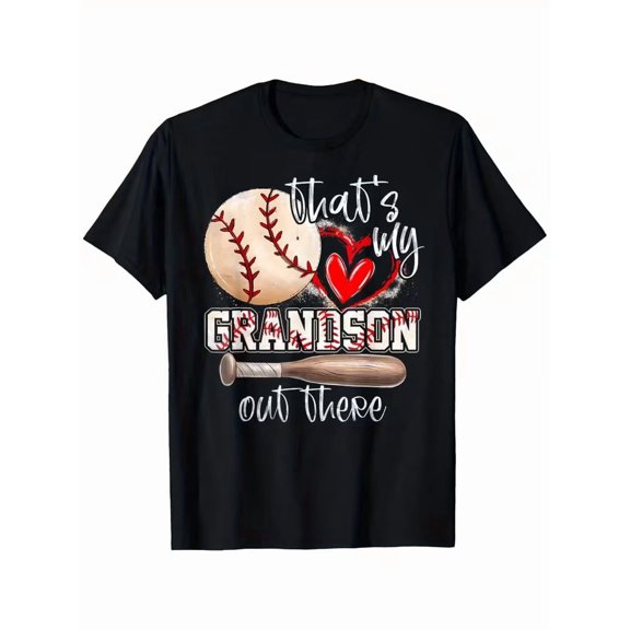 Grandma That’s My Grandson Out There Baseball T-Shirt