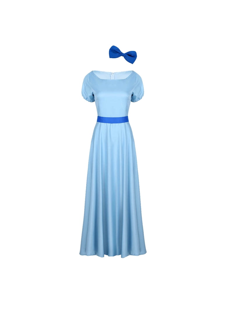 DPOIS Women Princess Dress Light Blue Maxi Dresses Halloween Costume Light  Blue Medium - Walmart.com