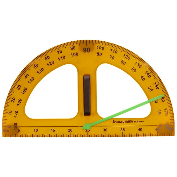 KAKOWELY Multi-function Semi-circle Protractor Teacher Protractor Geometry Half Circle Protractor Tool,19.69"X11.02"X1.18"