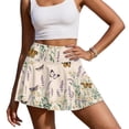 thumbnail image 2 of Xoenoiee Butterfly Daisy Lavender Print Tennis Skirts for Women High Waisted Golf Skirt with Pockets Pleated Athletic Skorts Mini Pickleball Outfits, L, 2 of 7