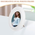 thumbnail image 3 of HAMPPLIES Desktop Picture Frame Wood Oval Wall Hanging Decorative Item for Office Decor 1Pcs, 3 of 8