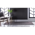 thumbnail image 4 of Unique Loom Trellis Shag Collection Area Rug - Traditional (2' 7" x 10' Runner Dark Gray), 4 of 10