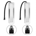 thumbnail image 2 of Range Hood Light Bulbs,120mm LED Cooker Light 1.5W Rectangle Smoke Ventilator Lamp,DC 12V White SM Socket-Male-Frosted,2 * LED Bulb,Silver, 2 of 8