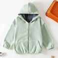 thumbnail image 5 of Boys Girls Polar Fleece Hooded Jacket Full Zip Long Sleeve Coat Sherpa-Lined Warm Casual Outerwear for Big Kids' 5-15Y, 5 of 6