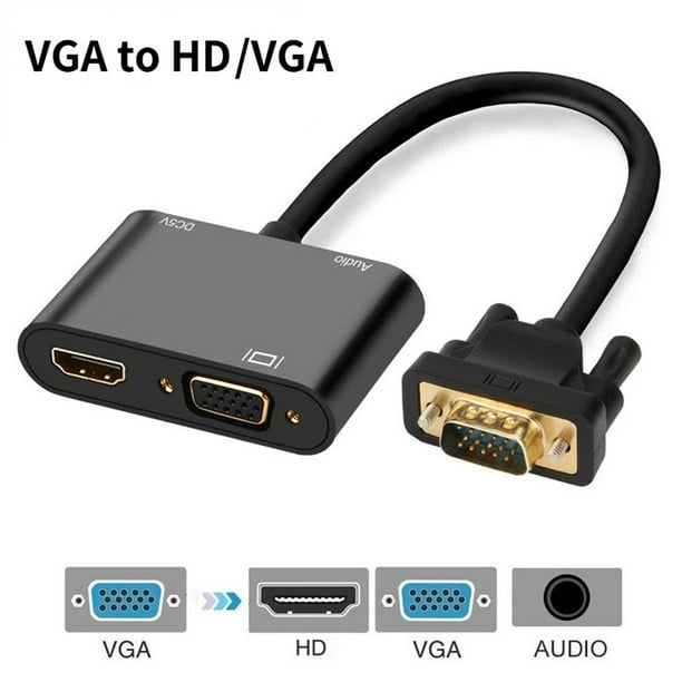 Adaptador hdmi a vga con audio new arrivals