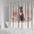 thumbnail image 4 of Happy Mother's Day Doberman Pinscher Love Dog Mom Heart Flower Shower Curtain Doberman Dog Lover Gifts Waterproof Bathroom Bathtub Curtain - 12004, 4 of 5
