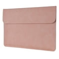 thumbnail image 1 of Graflsoa Stylish Pink PU Laptop Bag for 15.6-Inch Devices, Horizontal Design with Imitation Fur, Perfect for Tablets, Phones, and Magazines, 1 of 6