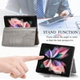 thumbnail image 5 of Case for Samsung Galaxy Z Fold 5 Case Wallet Leather Flip Magnetic Closure Shockproof Protective Phone Case with Card Slots and Kickstand Case for Samsung Galaxy Z Fold 5. Mandala Gray, 5 of 16