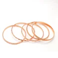 thumbnail image 4 of 5 Pcs. Pure Solid Copper Cuff Bracelet For Women and Men Arthritis Copper Bangle, 4 of 4
