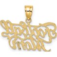 thumbnail image 4 of 14K FOOTBALL MOM Charm Yellow Gold Polished Gorgeous Vibrant Timeless Designed for those who cherish timeless beauty, 4 of 4