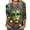 Multicolor, variant on NSLGXD Mardi Gras Shirts for Women 3/4 Length Sleeve Round Neck Tshirts Carnival Themed Costumes Fancy Mask Graphic Tees Mardi Gras Party Clothing