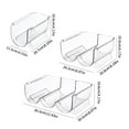 thumbnail image 3 of Lttoisl Stackable PET Refrigerator Cup Holder, Clear Acrylic Wine & Water Bottle Storage Rack, Space Saving Organizer for Kitchen & Pantry, 1/2/3 Grid Options, 3 of 8