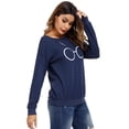 thumbnail image 3 of Uniexcosm Tops for Women Long Sleeve Crewneck T-Shirts Casual Loose Cotton Tees Tunic Shirts, 3 of 8