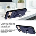 thumbnail image 5 of for Google Pixel 8 PU Leather Case, Wallet Case with Ring Stand Kickstand Shockproof Protective for Women Girls Card Holder Slot Stand Shoulder Strap Case for Google Pixel 8, Blue, 5 of 8