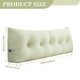 thumbnail image 2 of ANMINY Comfort Wedge Headboard Pillow Vacuum-Packed Plush Supportive Backrest for Reading & Relaxing for Bedroom, 2 of 8