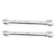 thumbnail image 1 of 2X Silver Tone 5.5mm X 7mm U Shape Double Open-Ended Wrench Tool, 1 of 8