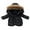 Black, variant on Lindreshi Toddler Boys Clothes Boys Winter Coat Winter Child Kids Color Hoodie Zipper Keep Warm Jacket Clothes
