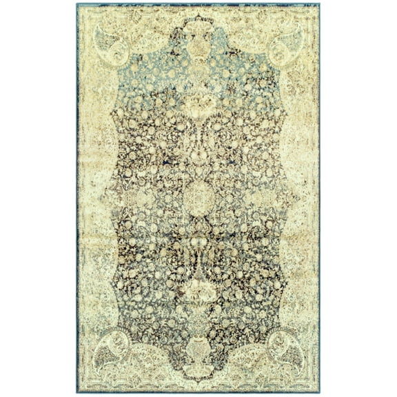 Lumen Traditional Floral Paisley Formal Indoor Area Rug - 8' x 10', Beige