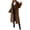 Coffee, variant on Womens Coats Fall Jackets for Women Women Mid Long Coat Trench Coat Casual Mid Long Overcoat Lapel Open Front Cardigan Outwear Winter Coat