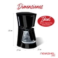 thumbnail image 3 of Cafetera De Goteo Programable Nevashel Kitchen AD-19 De 12 Tazas, 900w Con Filtro Permanente Reutilizable Pantalla Digital Temporizador 24h Y Apagado Automático Calentamiento Rapido Hogar Y Oficina, 3 of 6