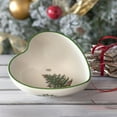 thumbnail image 2 of Spode Christmas Tree Heart Shaped Dip Bowl - 4.75-Inch Fine Earthenware Bowl for Dips, Sauces, and Condiments - Festive Holiday Decor and Christmas Gift - Classic Design, Dishwasher Safe, 2 of 3
