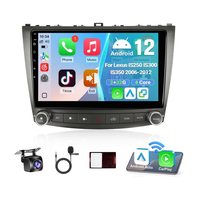 Radio para Auto Leadfan Lexus IS250-350 Pantalla Táctil GPS 10.1"