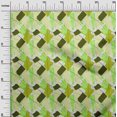 thumbnail image 2 of oneOone Polyester Lycra Olive Green Fabric Triangle & Brush Stroke Abstract Fabric For Sewing Printed Craft Fabric By The Yard 56 Inch Wide, 2 of 4