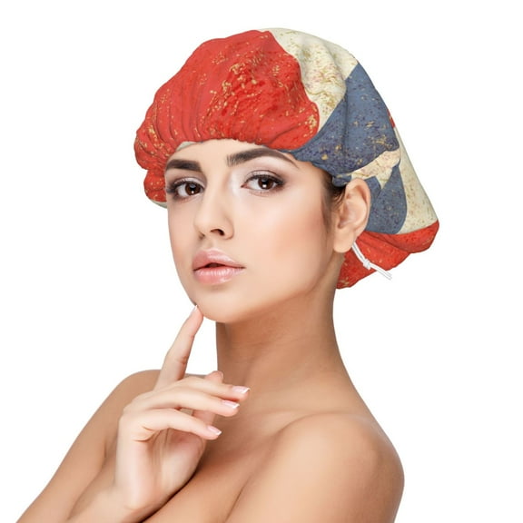 Puerto Puertorico Flag Sleep Cap Satin Bonnet Sleeping Hat Soft Elastic Night Hair Cover For Women